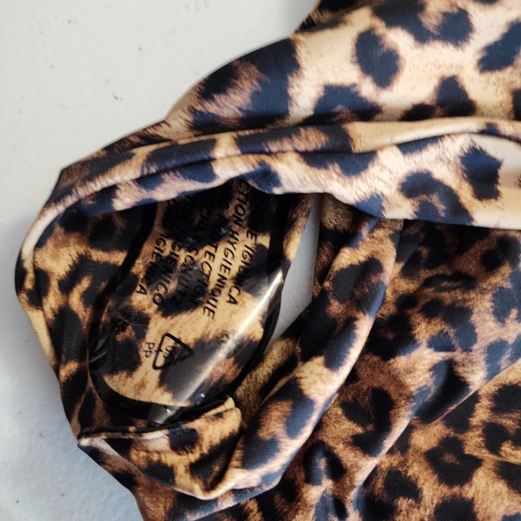 GOOD AMERICAN Waist Cincher Swim Bottoms Leopard Plus Size 4XL NWT - Picture 3 of 6